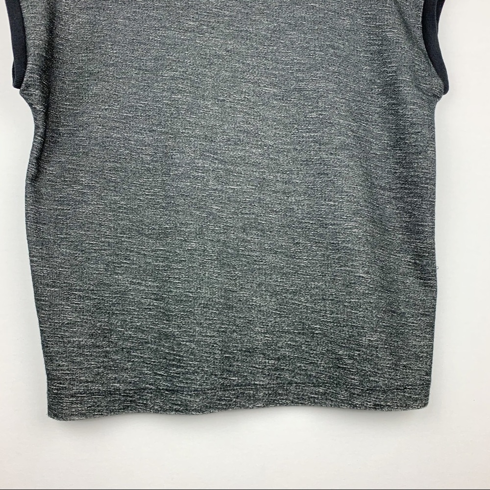 Old Navy Thick Box Cut Crop Top Black Hem Sweater - Picture 9 of 11